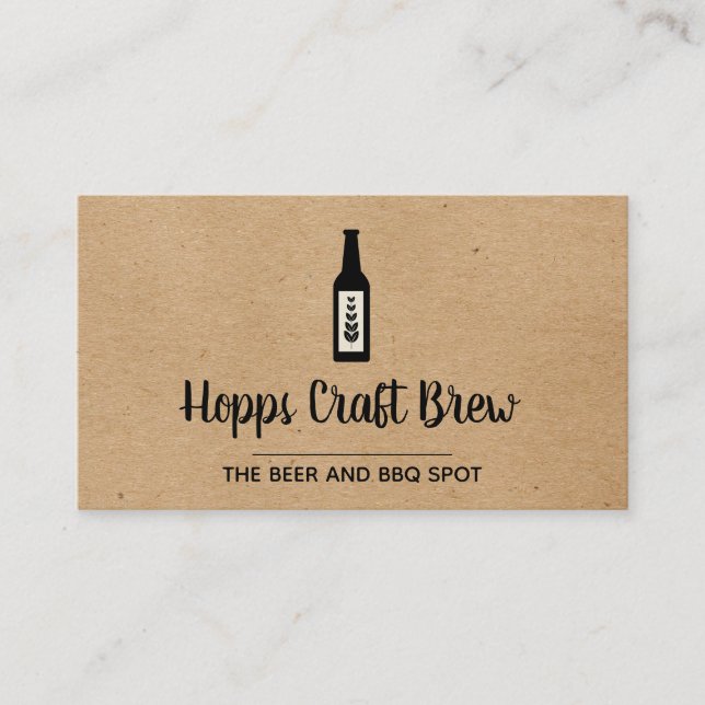 Beer Distillery | Liquor Store | Tap Room Business Card (Front)