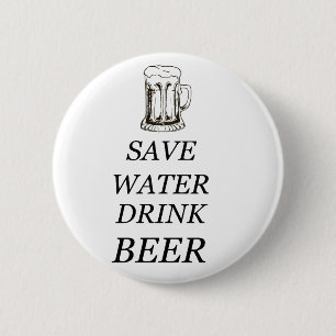 Beer Drink Food 2 Inch Round Button