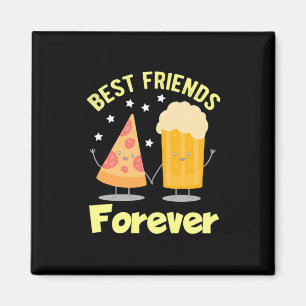 Beer Drinker Beer And Pizza Magnet