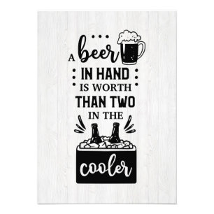 Beer Drinker Beer In Hand Photo Print