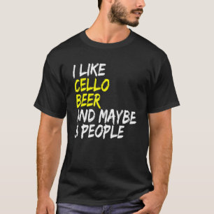 Beer Drinker Cello Violoncello Cellist Outfit Cell T-Shirt