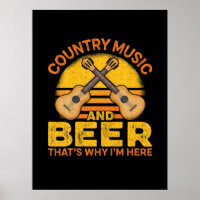 Beer Drinker Country Music And Beer Birthday