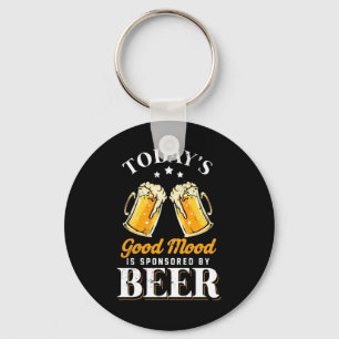 Beer Drinker Good Mood Is Sponsored By Beer Keychain