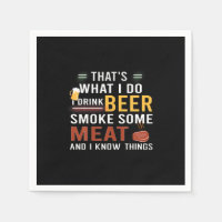 Beer Drinker I Drink Beer Smoke Some Meat Birthday