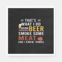 Beer Drinker I Drink Beer Smoke Some Meat Birthday