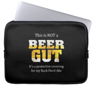 Beer Drinker Not a BEER GUT Birthday Laptop Sleeve