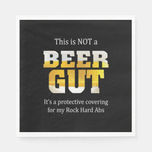 Beer Drinker Not a BEER GUT Birthday Napkin
