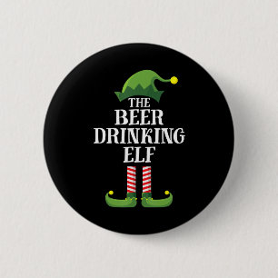 Beer Drinking Christmas Birthday 2 Inch Round Button