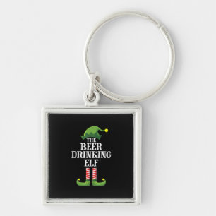Beer Drinking Christmas Birthday Keychain