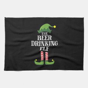 Beer Drinking Christmas Birthday Kitchen Towel