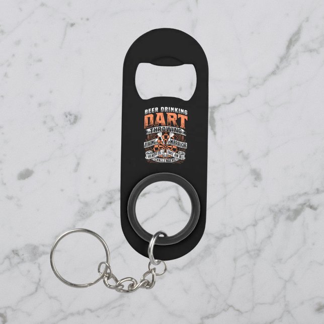 Beer Drinking Dart Throwing Viking Warrior  Keychain Bottle Opener (Creator Uploaded)