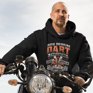 Beer Drinking Dart Viking Warrrior - Dart Legend Hoodie