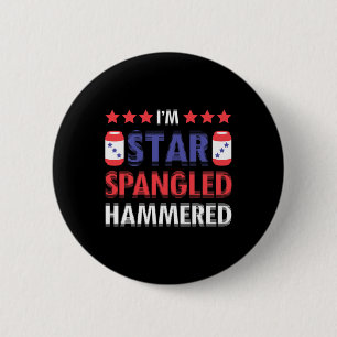 Beer Drinking Drinker Alcohol Funny 4th Of July Ha 2 Inch Round Button