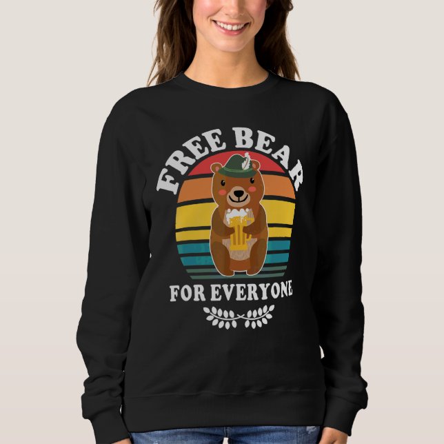Beer Drinking Drinking Drinking Beer Drinker Bear  Sweatshirt (Front)