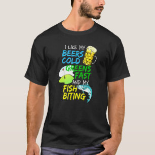 Beer Fisherman Fishing Golfing Golf Player T-Shirt