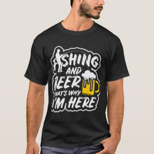 Beer Fishing Grandpa NJ Fishing Grandma Mom Dad T-Shirt
