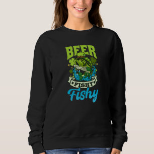 Beer Fishy Fish St Patricks Fishing Sweatshirt