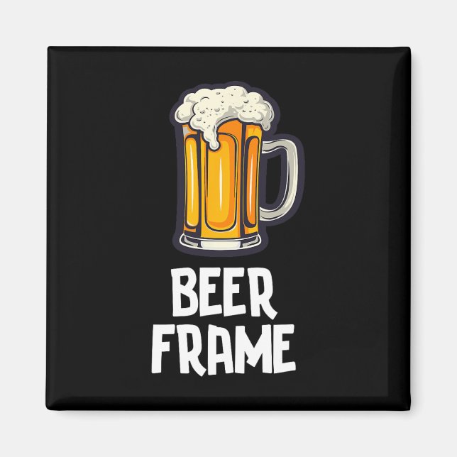 Beer Frame - Disc Golf And Bowling  Magnet (Front)