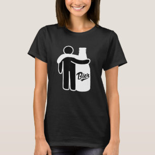 Beer Friends Bff Stick Man Bff Friends Beer Bottle T-Shirt