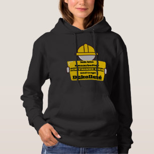 Beer Funny Construction Worker Beer Drinking Cleav Hoodie