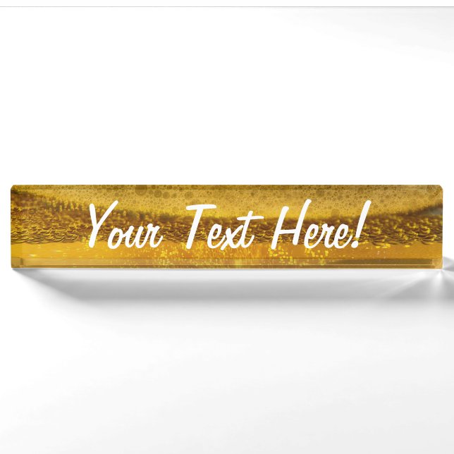 Beer Galaxy a Celestial Quenching Foam Nameplate (Front)