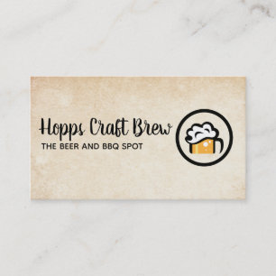 Beer Garden Brewery Business Card