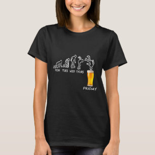 Beer Gift Ready For Friday, Work Week Funny Beer T T-Shirt