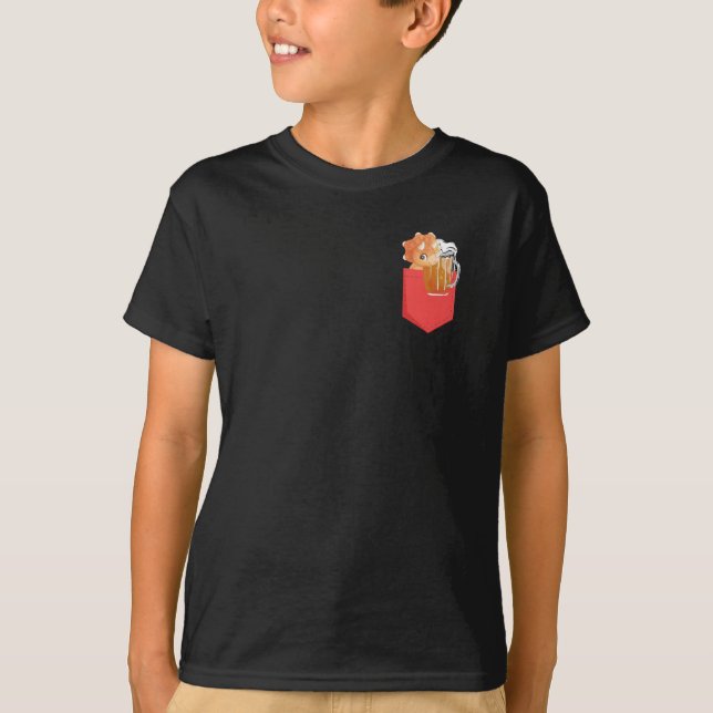 Beer Gift With Pocket Animal T-Shirt (Front)