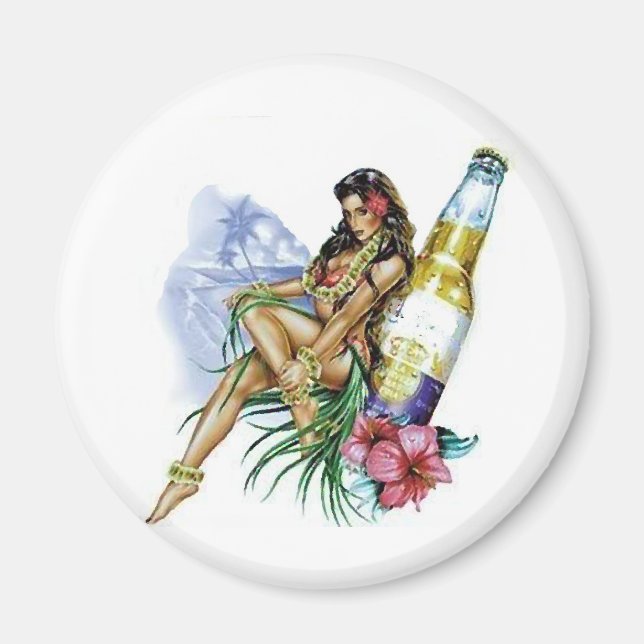 Beer Girl Magnet (Front)