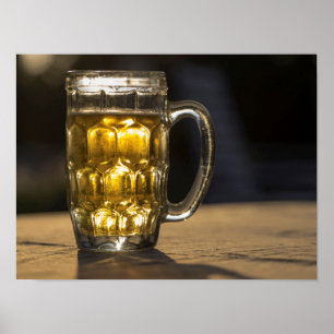 Beer glass beverage close up, India Poster