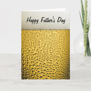 Beer Glass Happy Father's Day Card