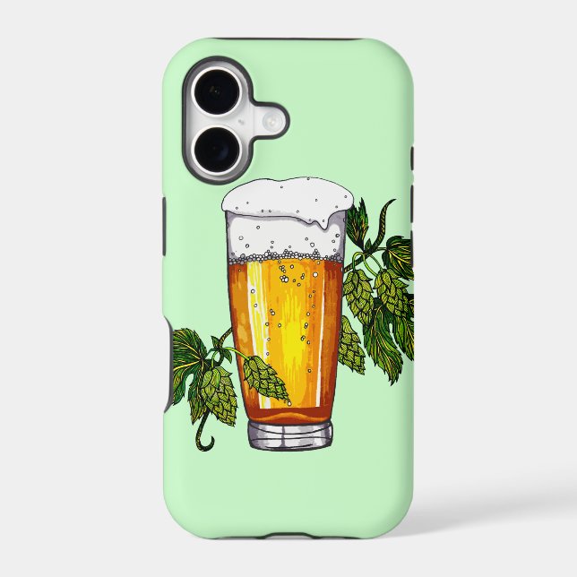 Beer Glass & Hops (Back)