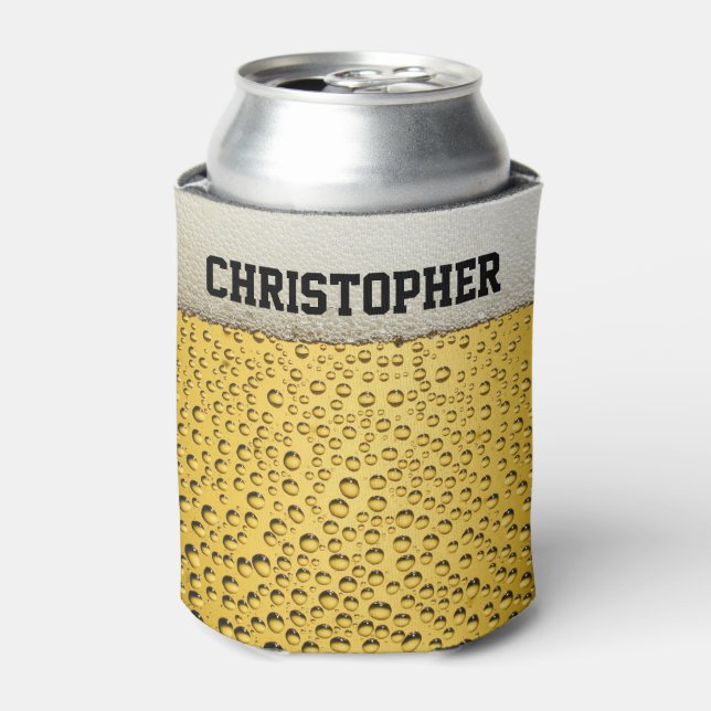 Beer Glass Personalize Can Cooler (Can Front)