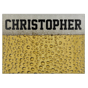 Beer Glass Personalize Cutting Board
