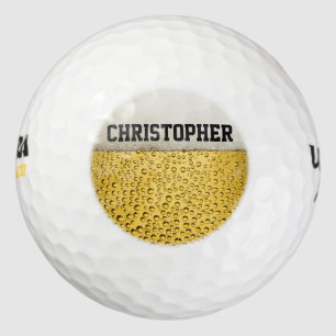 Beer Glass Personalize Golf Balls
