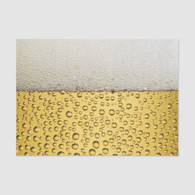 Beer Glass Personalize Tissue Paper (Front)