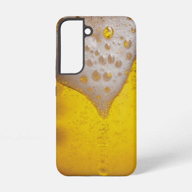 Beer Glass with Bubbles and Foam Samsung Galaxy S22 Case (Back)