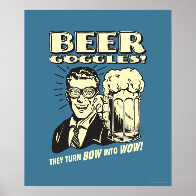 Beer Goggles: Turn Bow Into Wow Poster (Front)