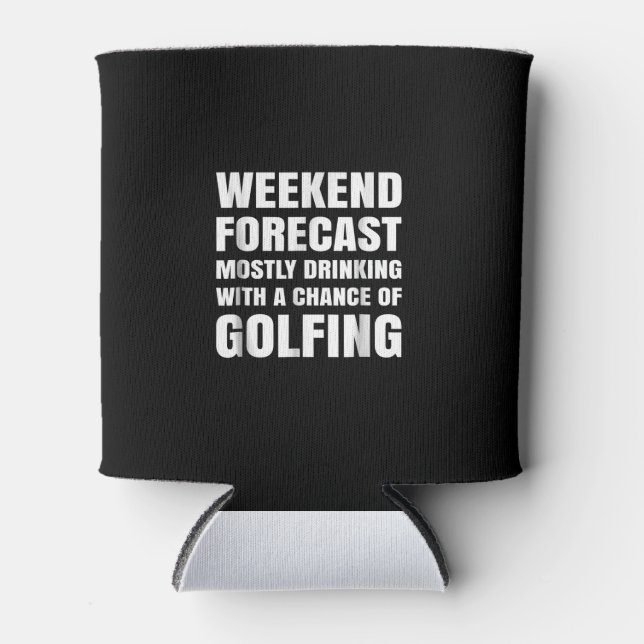 Beer Golf , Wine Golf , Golf Drinking Gift Can Cooler (Front)