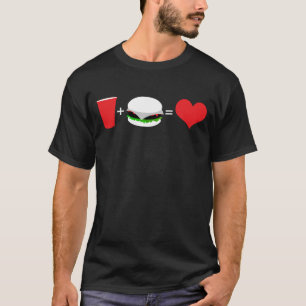 beer + hamburger = love T-Shirt