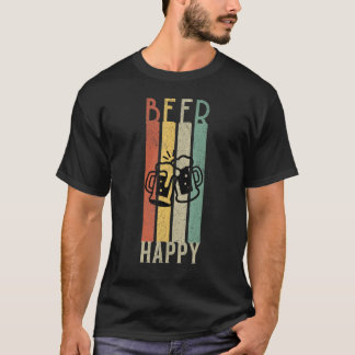 Beer happy retro vintage beer mugs st patricks da T-Shirt