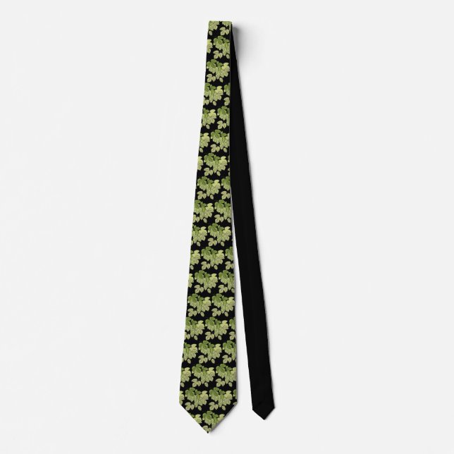 Beer Hops Design Necktie (Front)