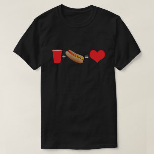 beer + hot dogs = love T-Shirt