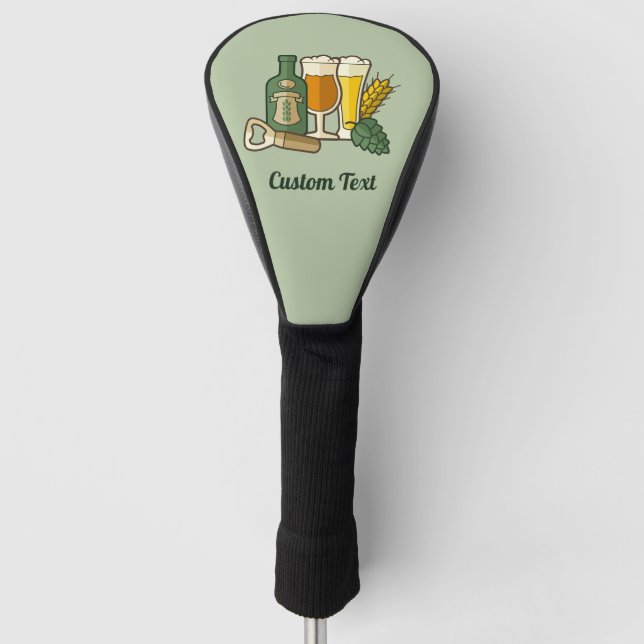 Beer Icons Golf Head Cover (Front)