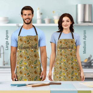 Beer Icons Pattern Apron