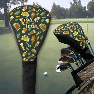 Beer Icons Pattern Golf Head Cover