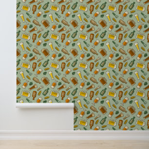 Beer Icons Pattern Wallpaper