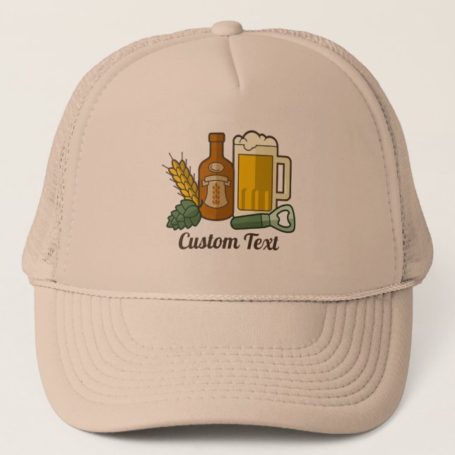 Beer Icons Trucker Hat (Front)