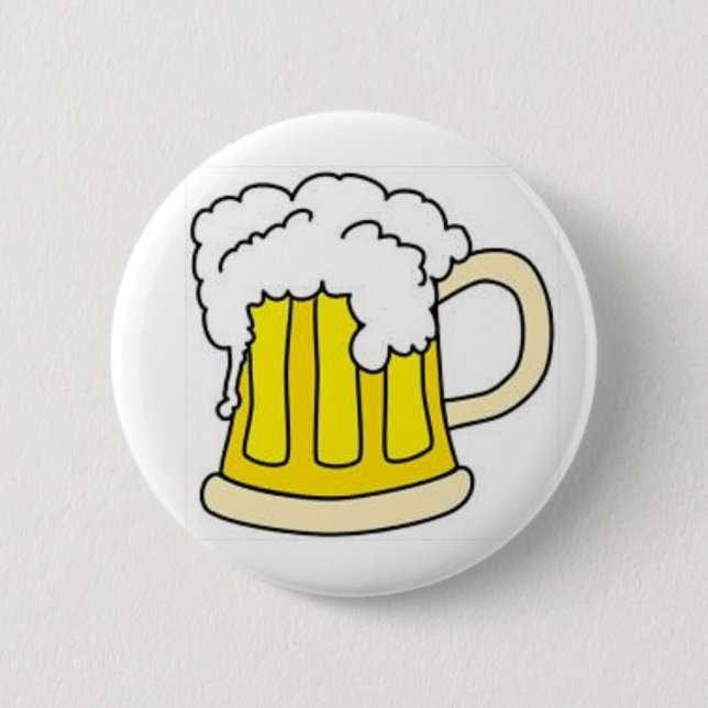 Beer In Mug/Oktoberfest 2 Inch Round Button (Front)