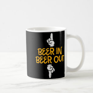 Beer In Out Funny Alcohol Drinking Team Squad Men  Coffee Mug